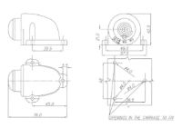 WAS W25 Series LED Front Roof Marker Lamp | Fly Lead [133]