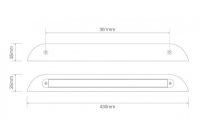 LED Autolamps 380ELCB 430mm CHROME HOUSING for 380 Series Awning/Scene Lights