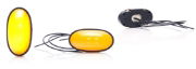 WAS W255 LED Side (Amber) Marker Light | 75mm | Fly Lead - [2039/I]