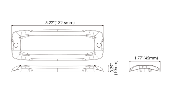 DBG Amber 12-LED Strobe R65 12/24V [308.013]