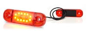 WAS W97.3 12-LED Rear (Red) Marker Light | 84mm | Slim | Fly Lead - [715]