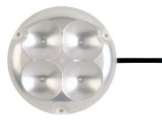 Rubbolite 708PIR/05/35 M708 147mm Round LED Interior Light w/ PIR Sensor 500lm 12/24V