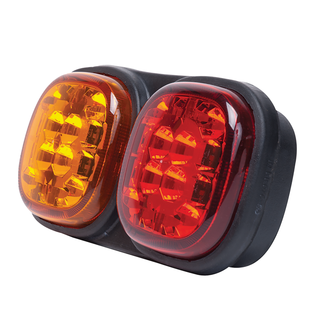 Britax L12 Sereis Double Square LED Rear Combination Lights | 223mm