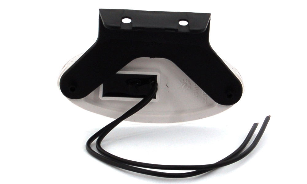 WAS W65 LED Front (White) Marker Light (Reflex) w/ Bracket | Fly Lead - [309Z]