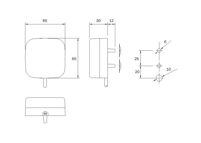 Rubbolite 81404 M590 Side Marker REPLACEMENT LENS