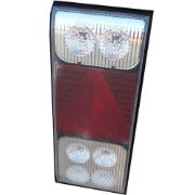 Rubbolite M758 Series 12/24V Trailer LED Rear Combination Light w/ Triangle Reflex | 340mm - [758/02/04]