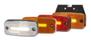 WAS W157 LED Marker Lights (Reflex) w/ Bracket | 115mm