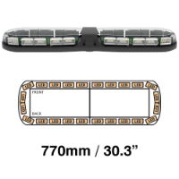 ECCO 13 Series 770mm LED R65 Amber/Clear 24 Module Lightbar [13-00002-E]