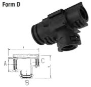 Schlemmer T-Manifold (Form D) Conduit Connectors