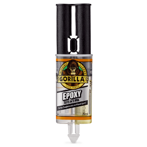 GORILLA 6044001 5 Minute Clear Epoxy Resin Glue - 25ml Syringe