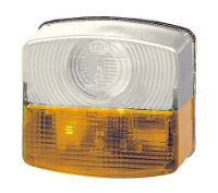 Hella 9EL 118 614-021 Position/Indicator Light AMBER/CLEAR REPLACEMENT LENS