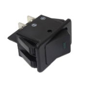 DBG 20mm Rectangular Rocker Switches | ON/OFF | 12V | Green LED | Pack of 1 - [270.147G]