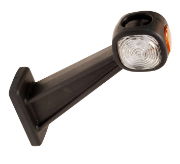 Britax L450 Series LED RIGHT End-Outline Marker Light w/ Side - 60° Stalk Vertical Mount | Fly Lead [L450.220.LMV]