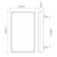 LED Autolamps 151 Series 12V LED Rear Combination Light w/ Reflex | 150mm - [151BAR] - Line Drawing