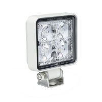 LED Autolamps 7312WM 4-LED 489lm Compact WHITE Reverse/Work Light (FLOOD) IP67 R10 R23 12/24V