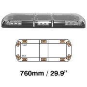 ECCO 12+ Series Vantage 760mm LED R65 Amber/Clear 10 Module Lightbar [12-30175-E]