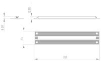 Labcraft MX3/2 Omega (295mm) 6-LED Interior Panel Light 320lm 24V