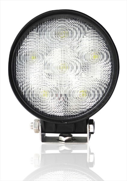 DBG Valueline 6-LED Round Work Light | Flood Beam | 950lm | Fly Lead | Pack of 1 - [711.001]