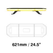 LED Autolamps EQBT Series 621mm LED R65 Amber Lightbar [EQBT621R65A]