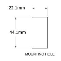 SWF Style Rocker Switch Base | 12/24V | ON/OFF | SP | No Illumination | Pack of 1 - [444000]