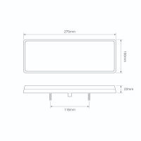 LED Autolamps 275 Series 12/24V LED Rear Combination Light | 275mm - [275ARWM] - LD