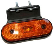 DBG LED Side Marker Light w/ Reflex & 90° Front Bracket | Fly Lead 24V [385.10A0004]