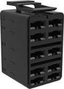 Carling VC2-01 V-Series AMP Connector Housing | 10 Term | Black | Pack of 1 - [273.010]