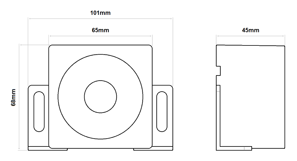 DBG 257.008 TONAL REVERSE Alarm NIGHT SILENT (Double Engage) 97-0dB(A) IP67 R10 12/24V