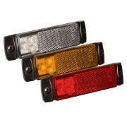 LED Autolamps 129 Series 12/24V LED Marker Lights w/ Reflex