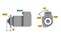 Bosch Exchange Starter Motor 0 986 017 050