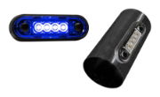 DBG 4-LED Marker Light | Other (Blue) | 84mm | Fly Lead | 12/24V - [386.073N]