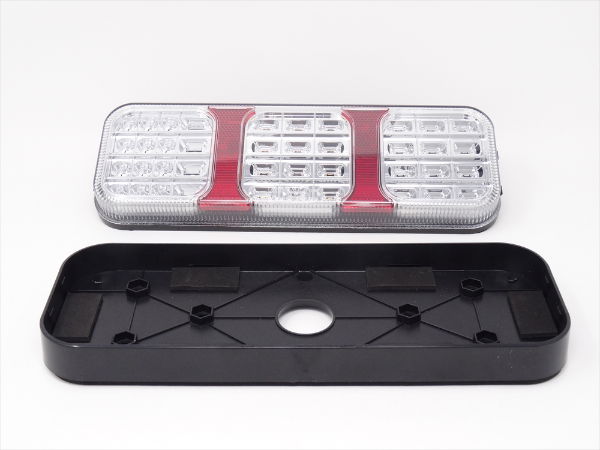 DBG COMBI III Series LED Rear Combination Lamp w/ Reverse (Clear Lens) | 0.5m Fly Lead [344.055A]