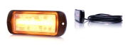 WAS 1468CLEAR W217 Amber/Clear 30-LED Directional Warning Module [Fly Lead]