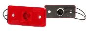 WAS W17D LED Rear (Red) Marker Light (Reflex) | 116mm | Fly Lead - [103P/SS]