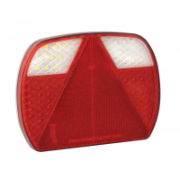 LED Autolamps EU200 Series 12/24V LED Rear Combination Light w/ Triangle Reflex | 195mm | Fly Lead | Right | S/T/I - [EU200R]