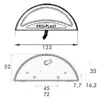 PROPLAST 40-027-004 PRO-REG LED NUMBER PLATE Light (Fly Lead) 24V