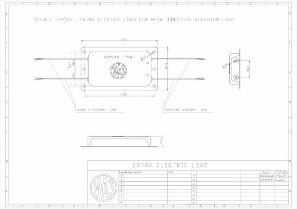 WAS 494 02 2 Function LED Loading Module (Fly Lead) 12/24V
