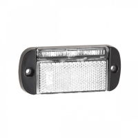 LED Autolamps 44 Series LED Front Marker Light w/ Reflex & Black Bezel | Fly Lead [44WME]