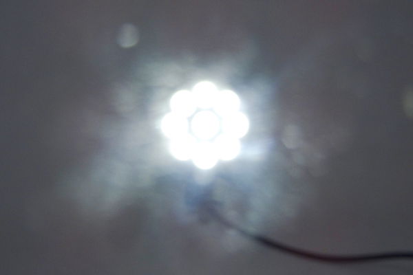 DBG 9-LED Round Work Light | Flood Beam | 3650lm | Fly Lead - [711.057]