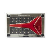 LED Autolamps 595 Series 12/24V LED Rear Combination Light (Dyn. Indicator) | 193mm | Left - [595STIML]