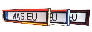 WAS W253 LED Number Plate Holders
