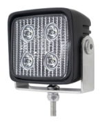 DBG 4-LED Compact Square Reverse/Work Light | Flood Beam | 800lm | Fly Lead | Pack of 1 - [711.014]