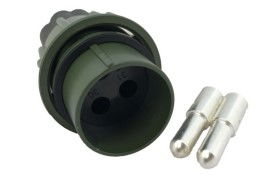 2-Pin NATO Metal Plug 12/24v Heavy Duty