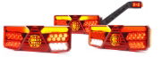 WAS W137ST/W137DD LOGO LED Rear Combination Trailer Lights w/ Dyn. Indicator | 350mm