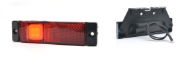 WAS W45NS Series LED Rear Marker Light w/ Reflex | 130mm | Superseal | Bracket | Pack of 1 - [1236SS]