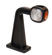 Britax L450 Series LED RIGHT End-Outline Marker Light w/ Side 90° Stalk Horizontal Mount | Fly Lead [L450.300.LMV]