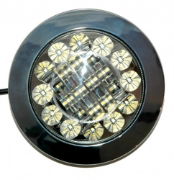 Signal-Stat SS/40 Bullseye Series 12/24V Round LED Reverse Light | 155mm | Fly Lead - [SS/40350]