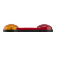 LED Autolamps DogBone Series 12V LED Rear Combination Light w/ Reflex | 150mm | S/T/I w/ Reverse - [DB] - 2