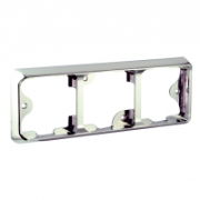 LED Autolamps 80 Series LED TRIPLE Lamp Bracket - Chrome [80B3C]