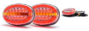 WAS W205DD Series LED Rear Combination Lights w/ Dyn. Indicator | 136mm